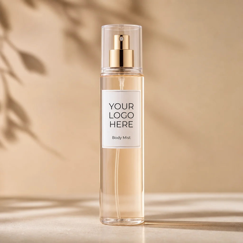 Generic private-label mockup for Body Mist